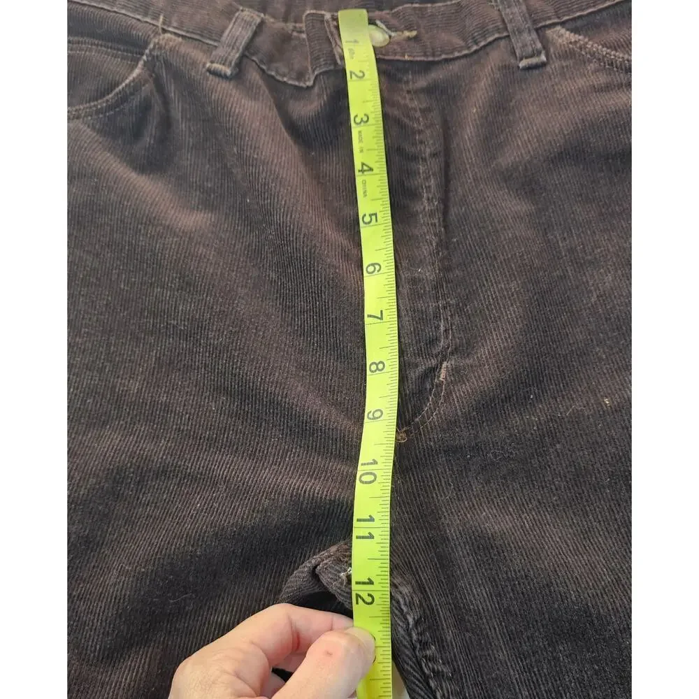 Wrangler RARE 80s made in USA chocolate brown corduroy jeans 8543pbn 38 x 30